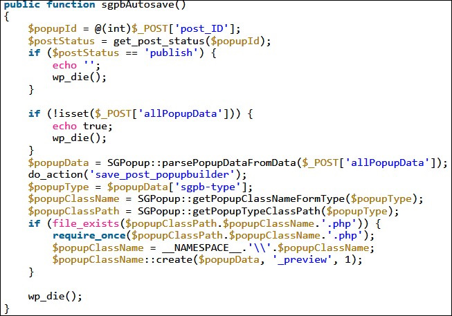 No nonce and permission checks in vulnerable code